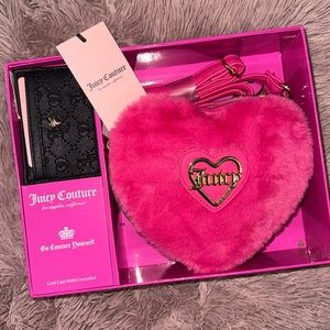 Juicy Couture Purse & Card Case Wallet Gift Set